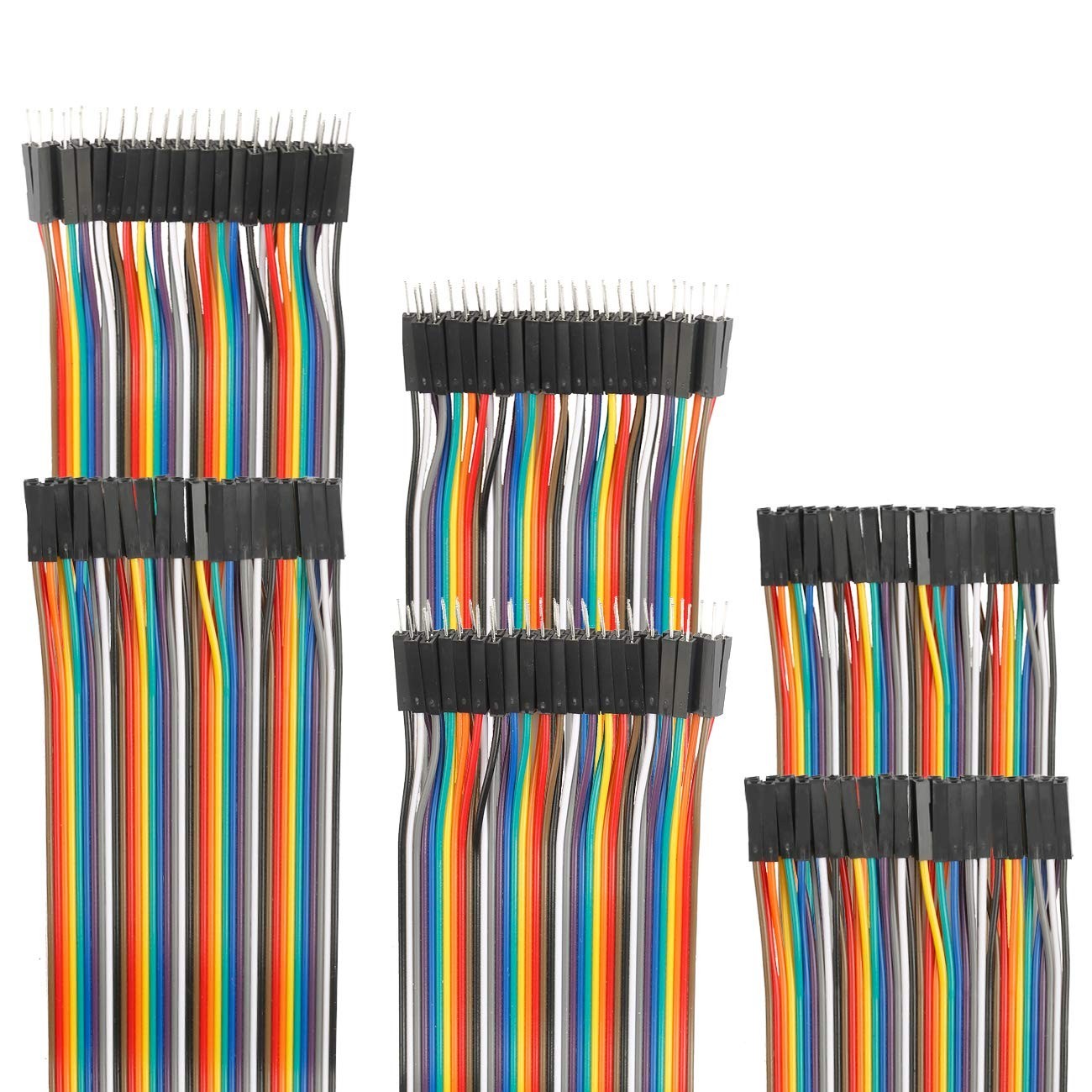 120pcs Dupont Jumper Wire Kit for Arduino Breadboard Assorted Lengths Male/Femal