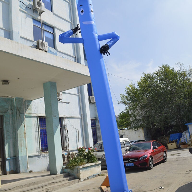 20Ft Air Inflatable Dancing Wind Dancer Sky Puppet Wavy Man Wind Dancer Blue New