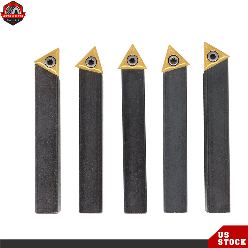 5Pack 1/2″ Indexable Carbide Insert Turning Tooling Bit Holder Set For Lathe New