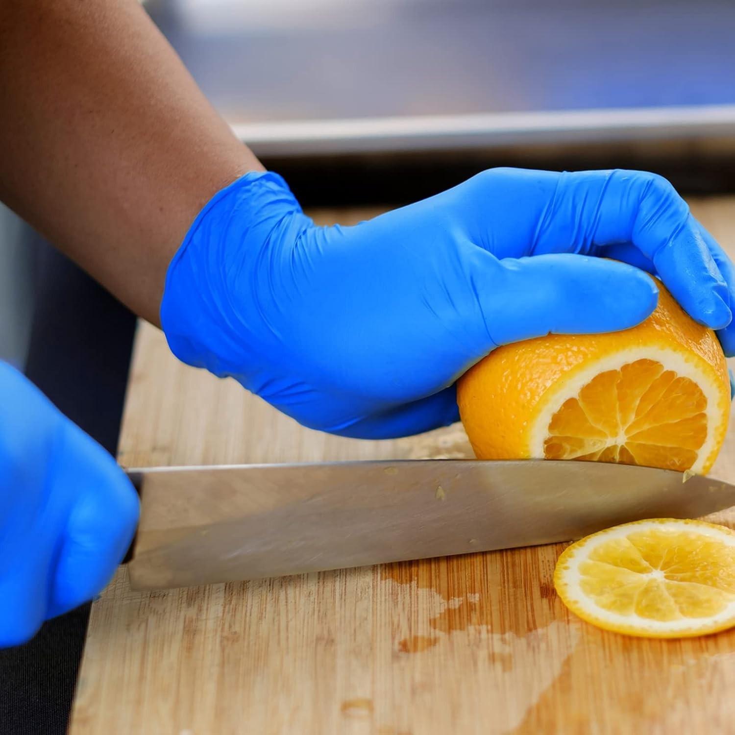 Ambidextrous Waterproof Nitrile Gloves – 50 Pack, Ideal for Hygiene & Cleaning