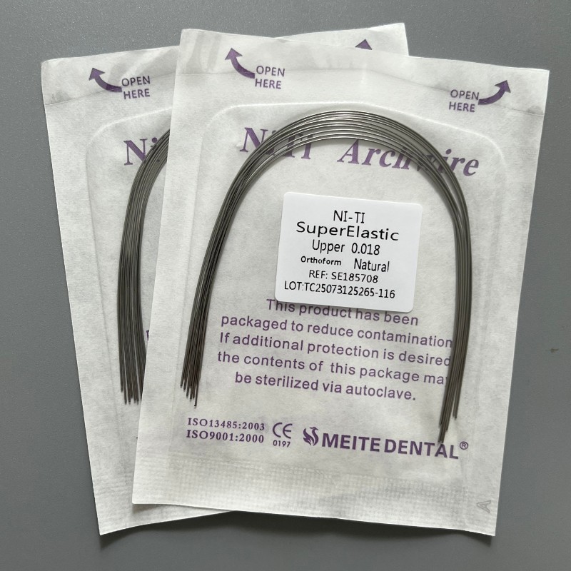 10Pcs/Pack Dental Orthodontic Arch Wire Super Elastic Niti Round Natural Form