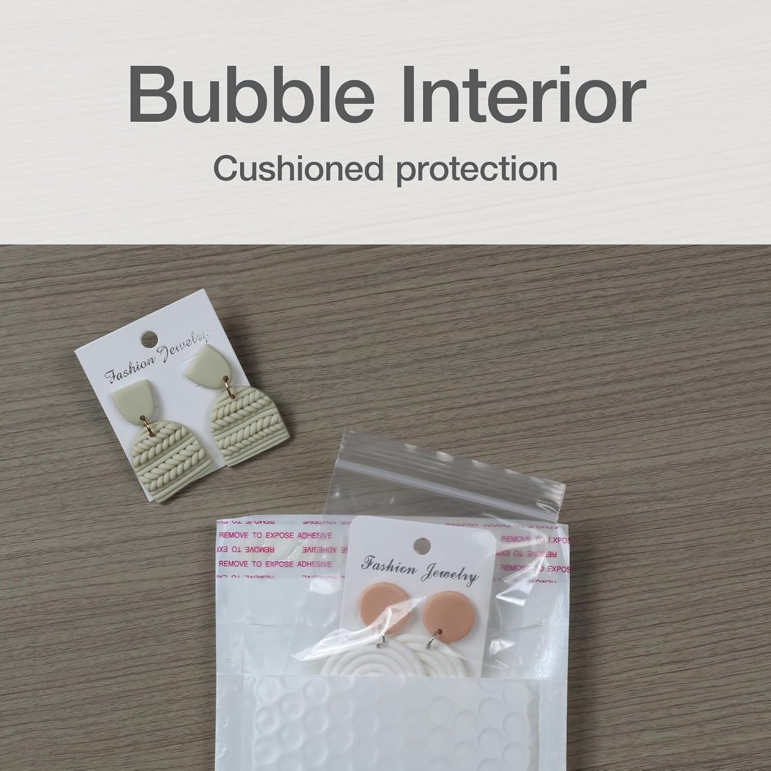 Bubble Mailers, 4 x 8 Shipping Envelopes, Self-Seal, Durable White Padded Env…