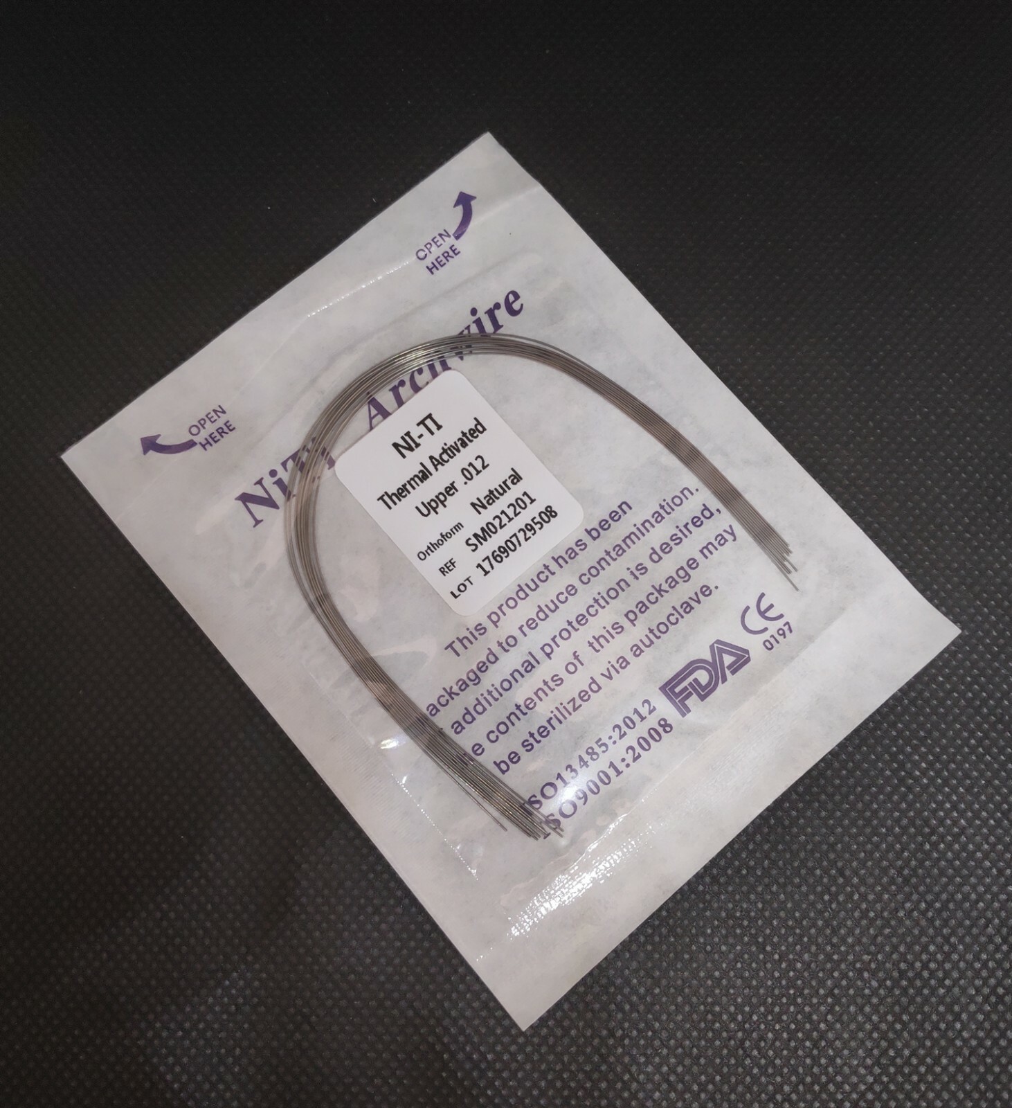 10 Packs Dental Orthodontic Thermal Activated Niti Round Arch Wires Natural Form