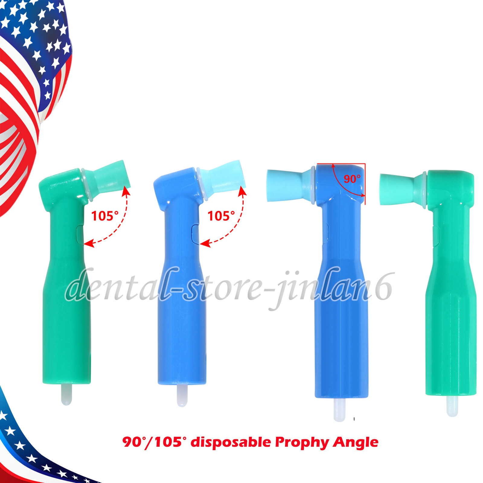 100/500/pk Top Prophy Angles Firm Cups Quality Dental Disposable Prophy Angle US