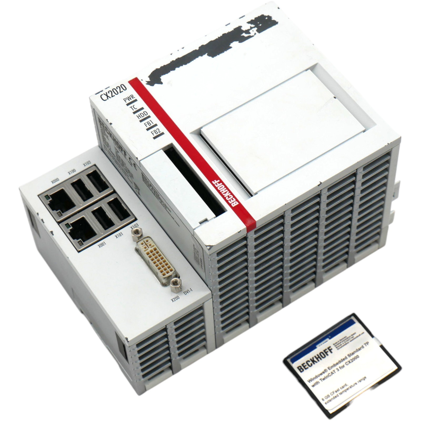 Beckhoff CX2020-0120 / 4 GB HW: 1.6 CPU basic module 24VDC + 8 GB CFast card -used-