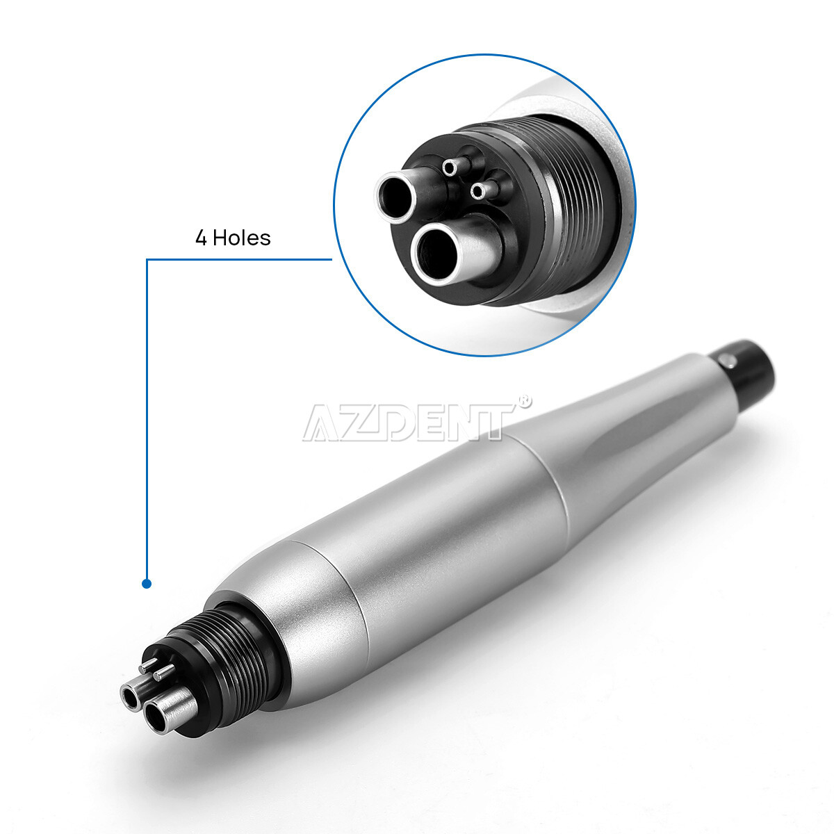 AZDENT Dental Hygiene Prophy Handpiece 4Holes 360°Swivel/Blue Motor/3*Nose cone