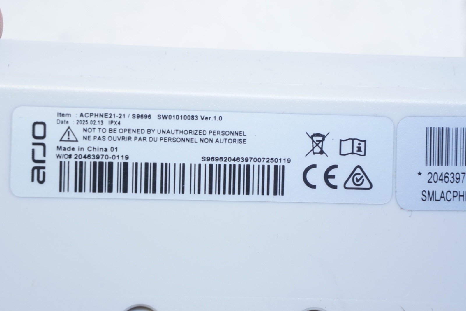 ARJO Bariatric Citadel ACP Control Panel CPR Protection ACPHNE21-21/S9696