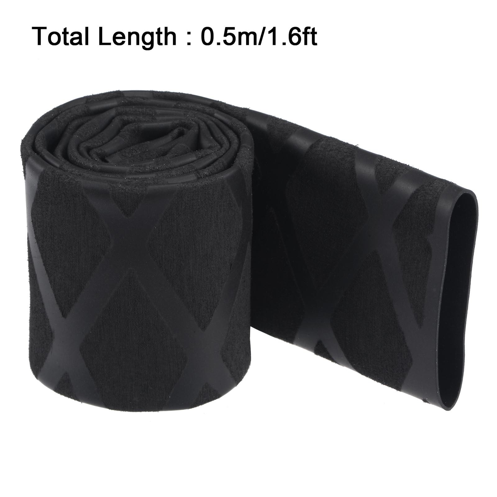 Heat Shrink Wrap Tubing for Rod 25mm Dia 42mm 1.6ft 1.7:1 Black