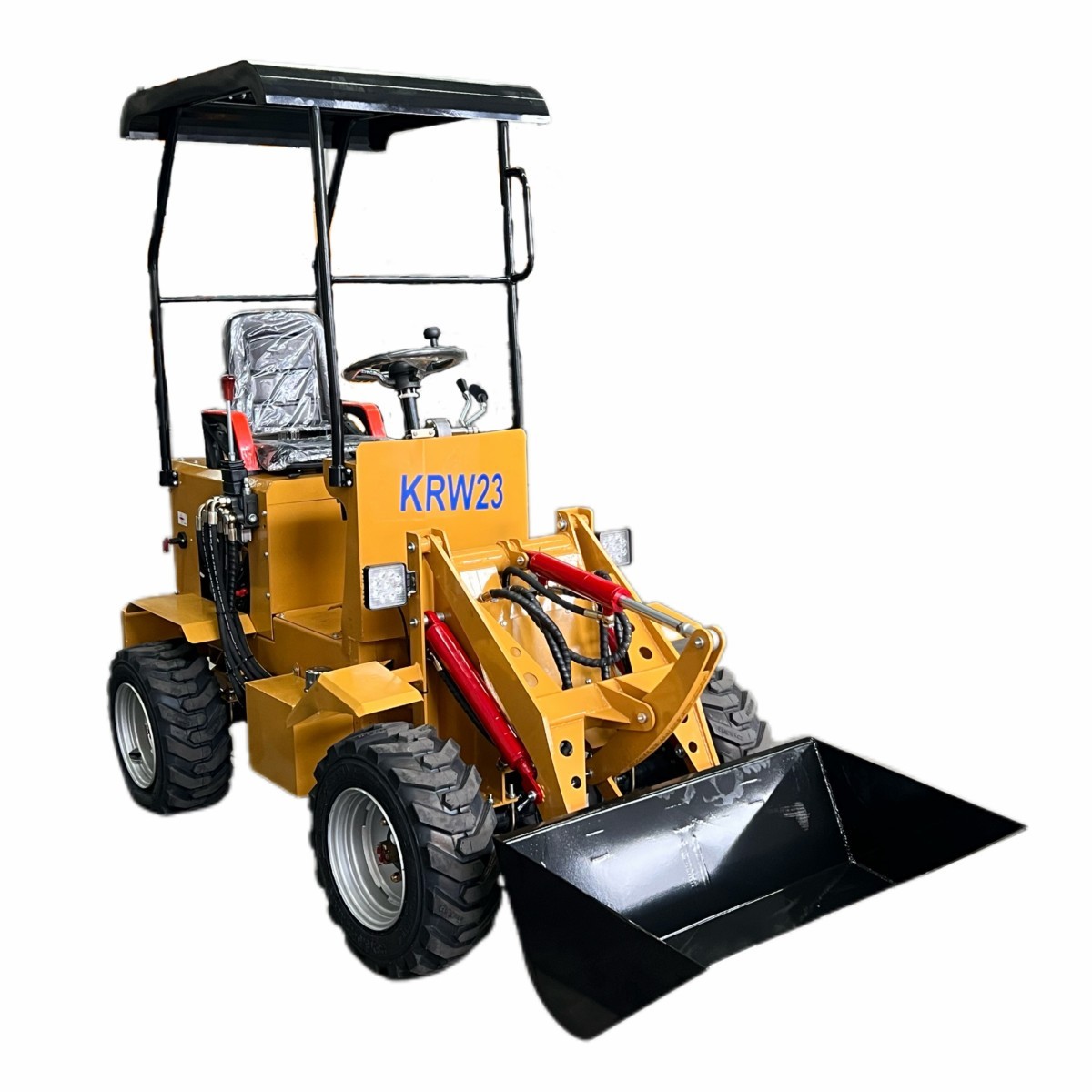 Agrotk Mini Skid Steer Wheel Loader Riding-on 23 HP RATO Gasoline Engine Compact