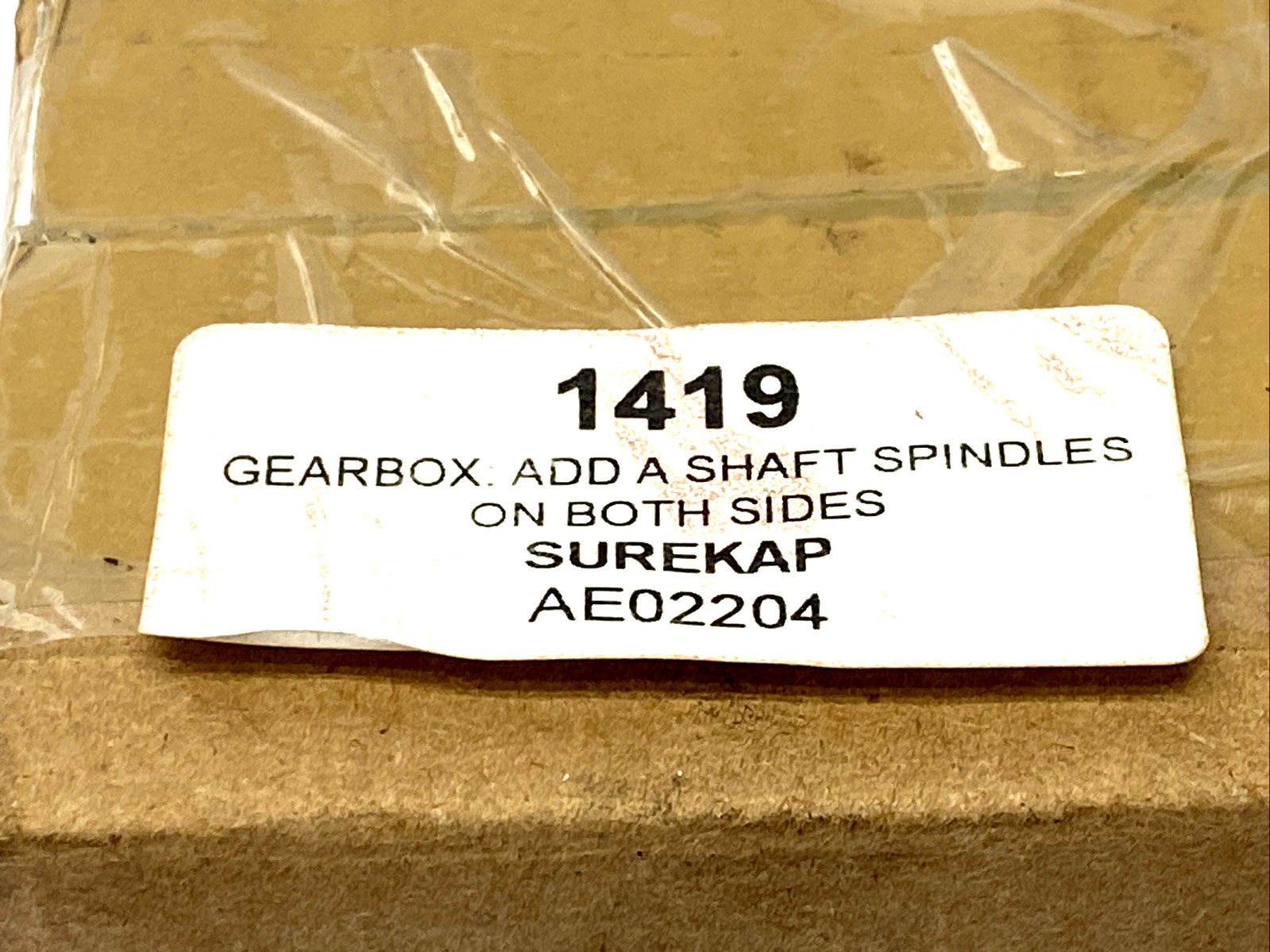 SureKap AE02204 Add-A-Shaft Gearbox, LEFT, 1419