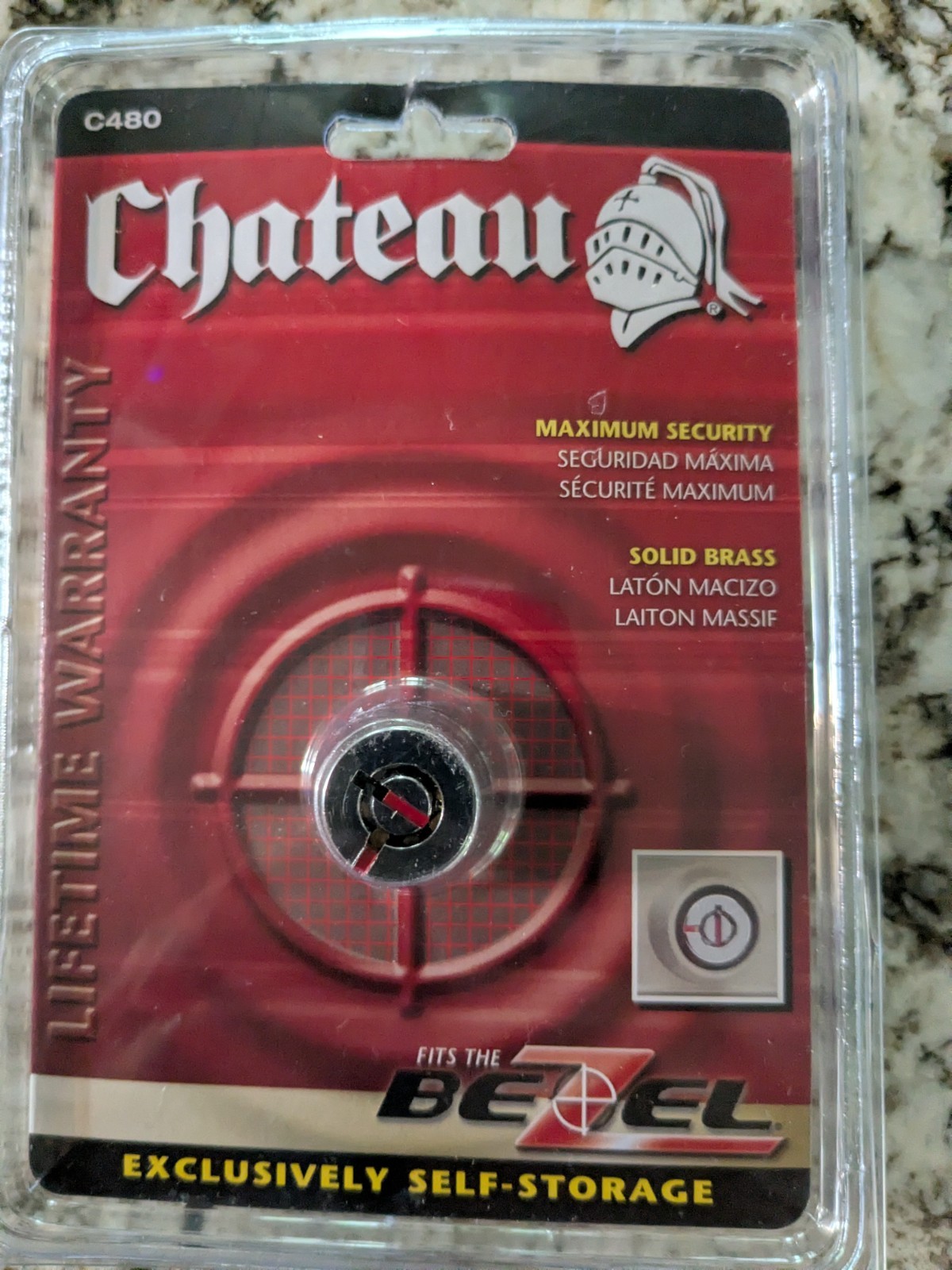 (8 ) Chateau C480 Rim Cylinder Lock Solid Brass Tubular Keyway Bezel Fit 3 Keys