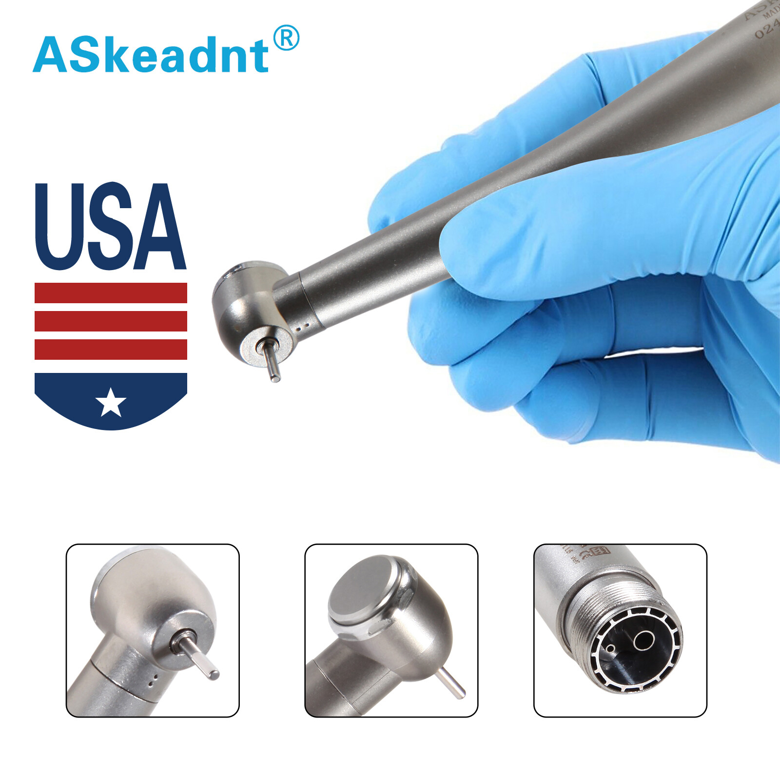 Turbina NSK PANA MAX Style Dental High Speed Handpiece Push Button 2 Hole Borden