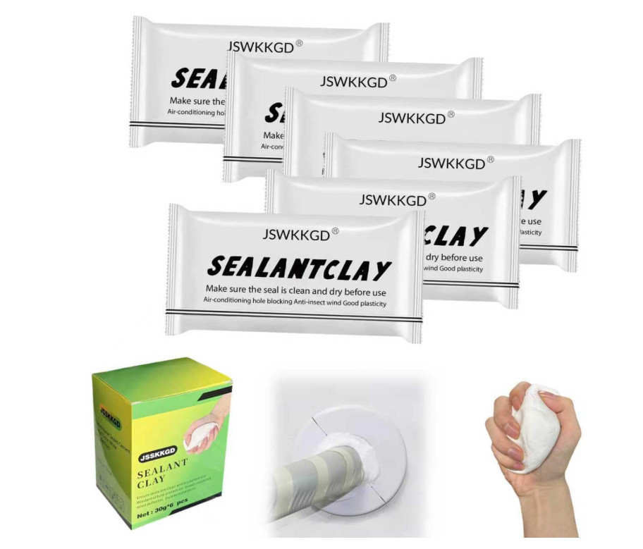 6 Pack Sealant Mastic Fast Dry Repair Putty for Pipe Wall AC Hole Fix