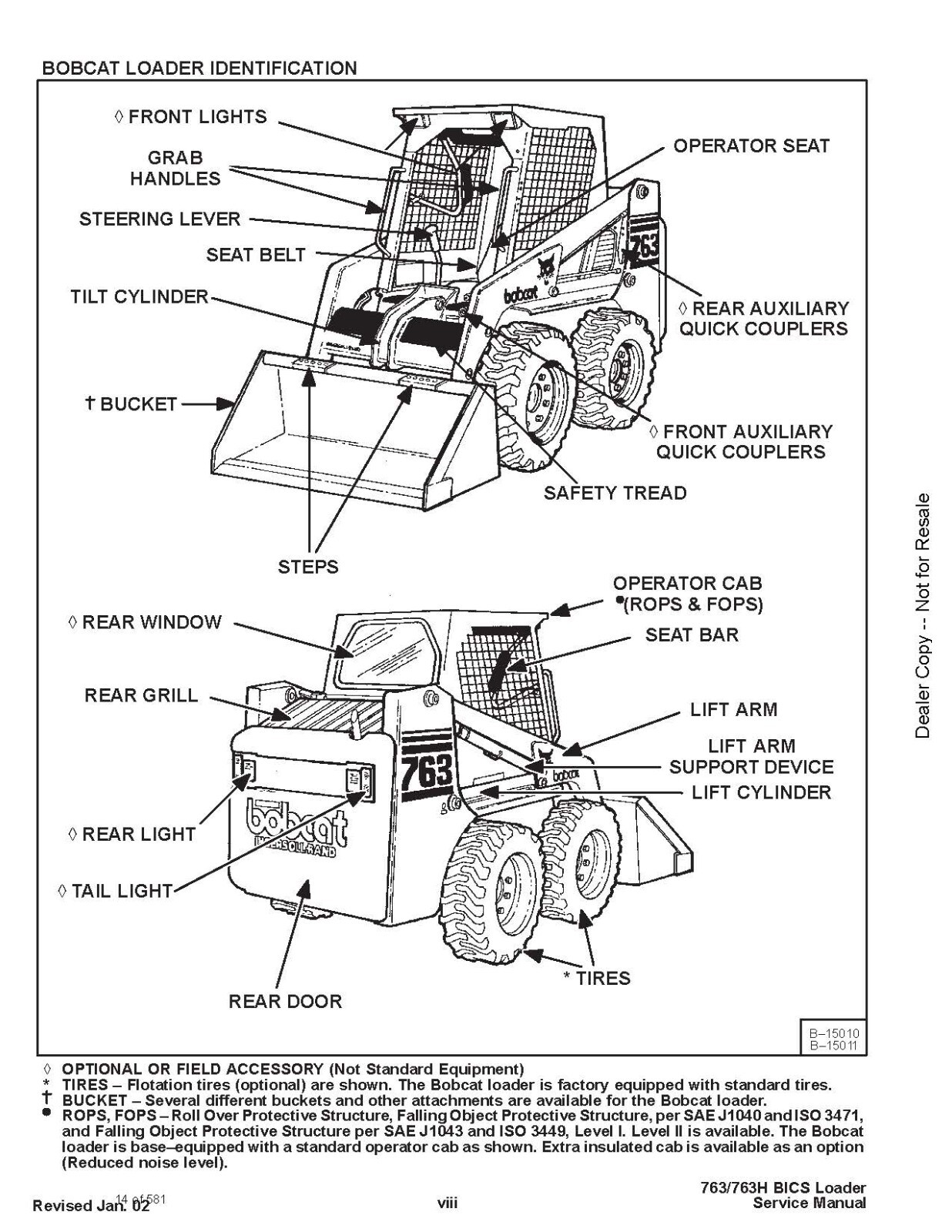 Bobcat 763 Skid Steer Loader Service Shop Repair Manual 6900091
