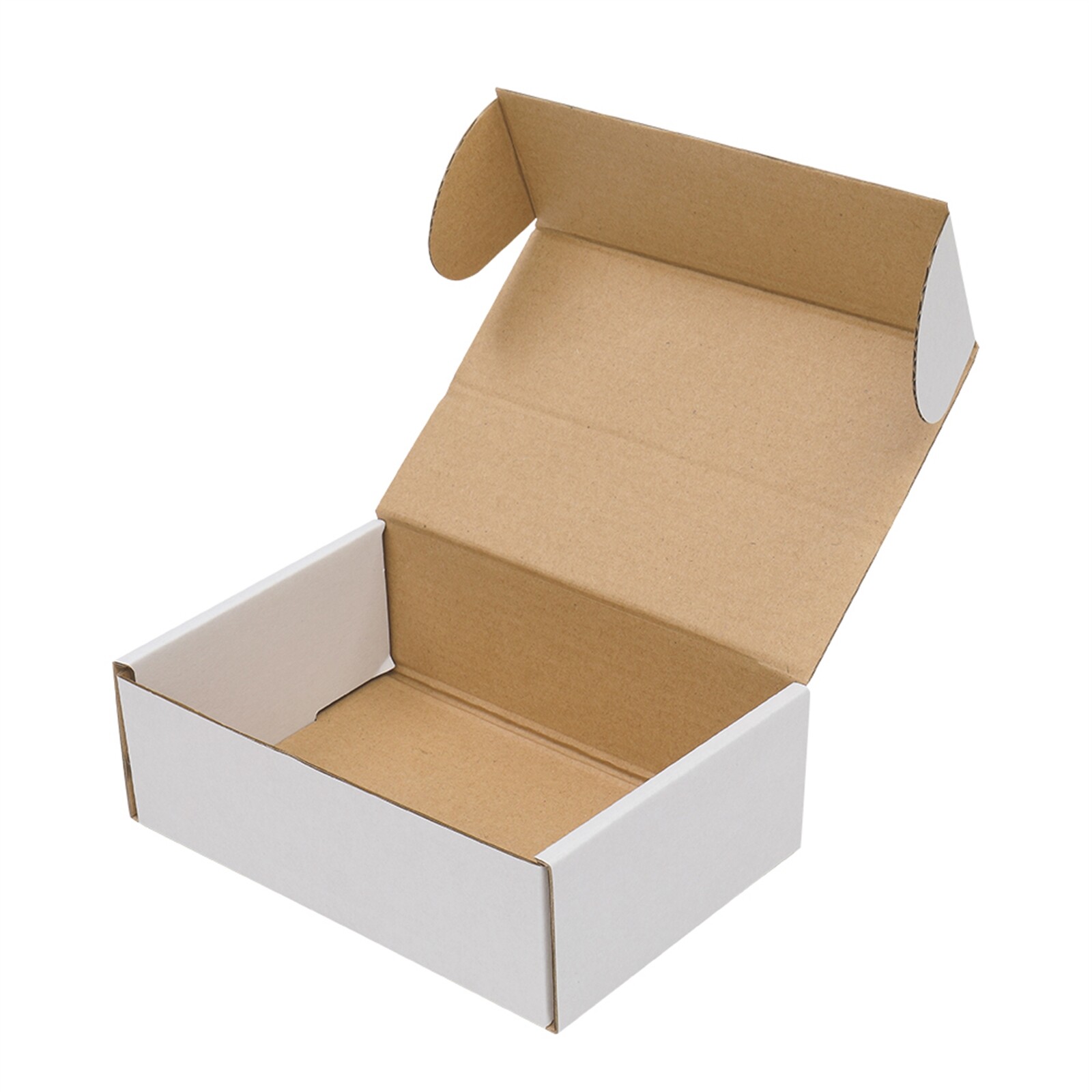 6x4x2” Shipping Boxes 50 Pack White Corrugated Cardboard Box Mailer Paper Boxes