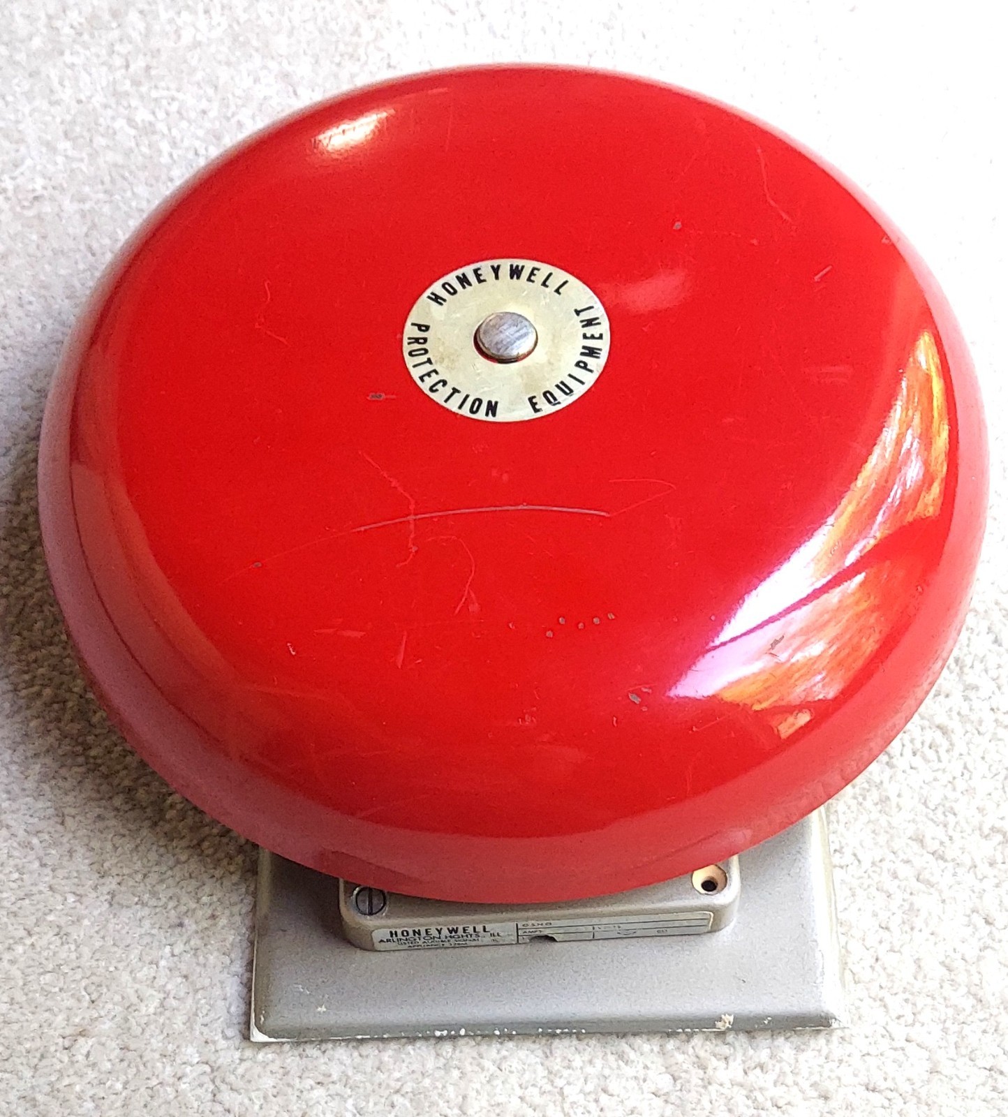 Vintage HONEYWELL 10 inch Vibrating Fire Alarm Bell / Gong