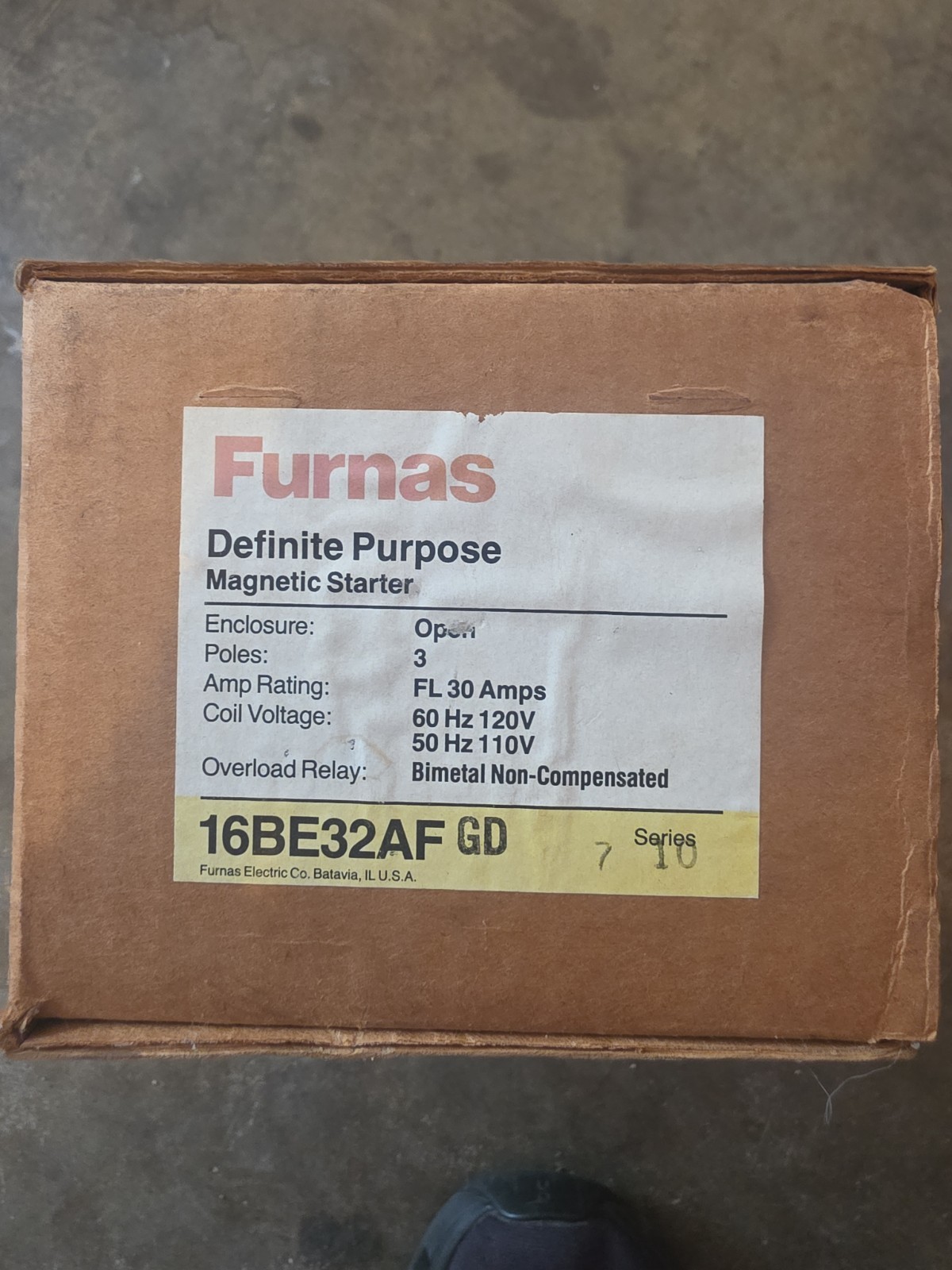 Furnas 16BE32AF Definite Purpose Magnetic Starter