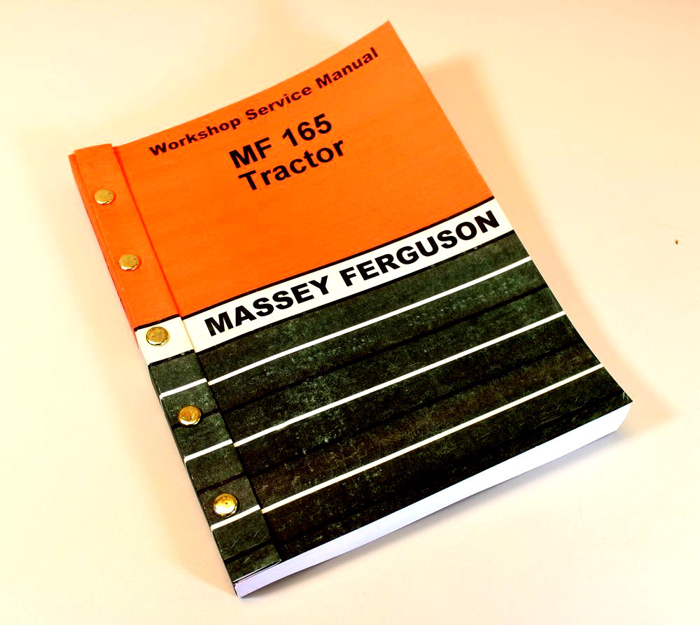 Massey Ferguson Mf 165 Tractor Service Manual Technical Repair Shop Workshop