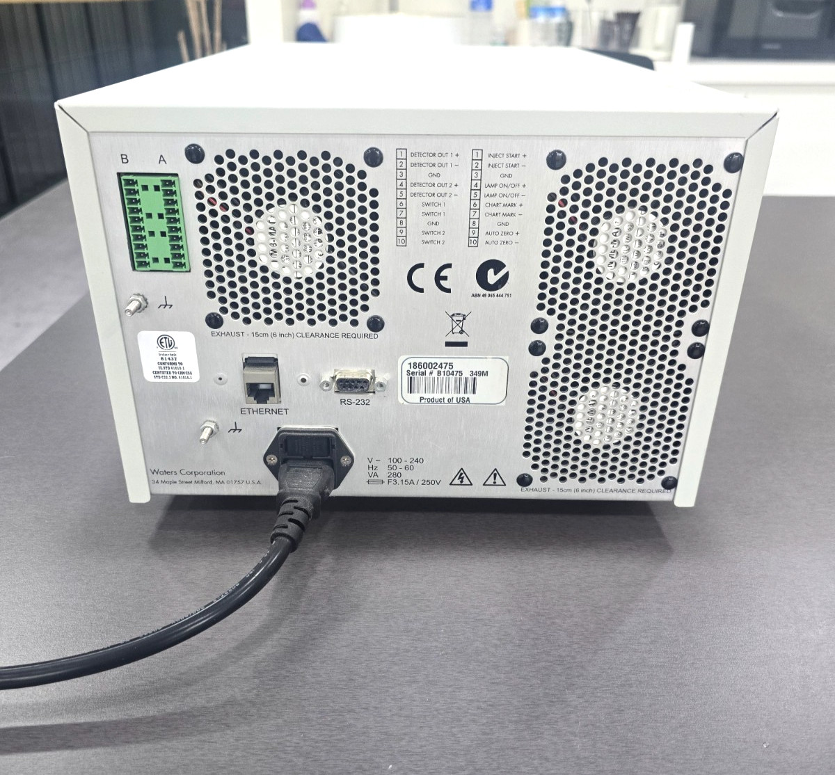 WATERS 2475 TUNABLE SINGLE OR MULTI-CHANNEL WAVELENGTH FLUORESCENCE DETECTOR