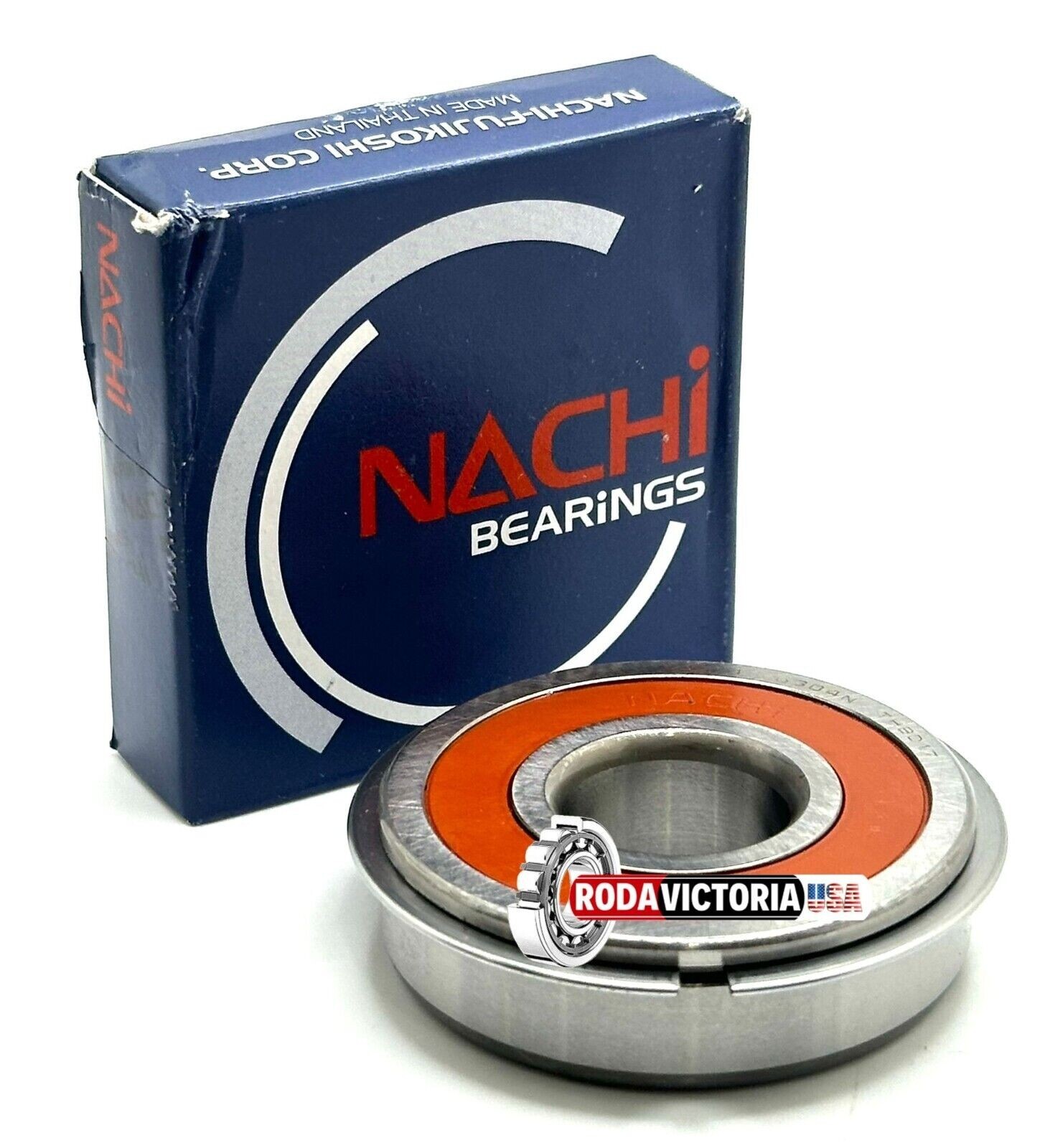 NACHI 6304 2NSE9 NR BALL BEARING, RUBBER SEALED + SNAP RING 20x52x15mm 6304 2RS