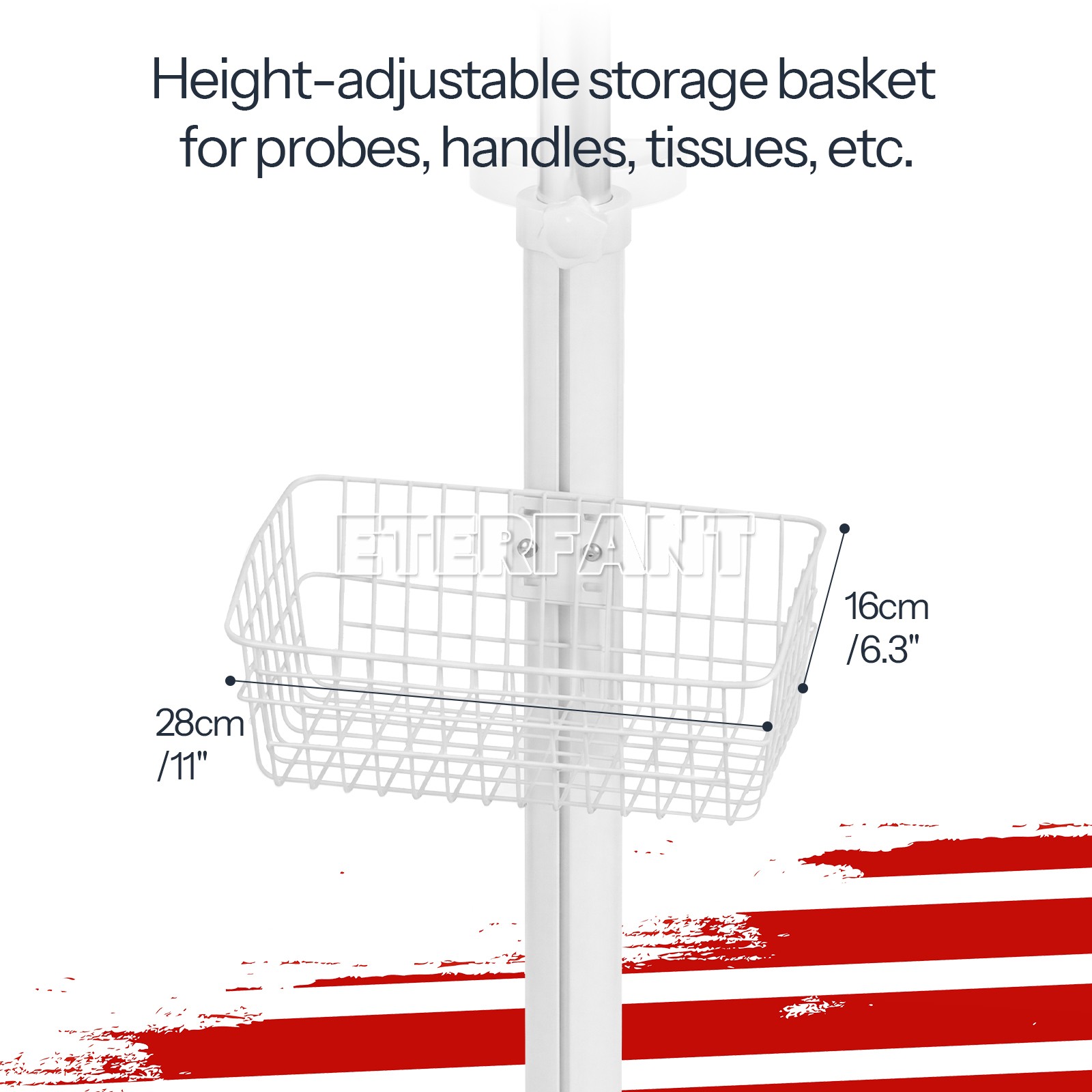 ETERFANT Medical Trolley Cart/Wall Mount Bracket is suitable for Patient Monitor