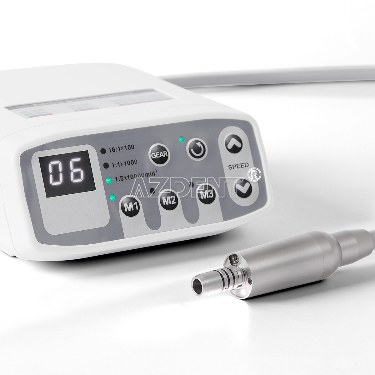AZDENT Dental Electric LED Brushless Micro Motor/1:1/1:5 Increasing Handpiece
