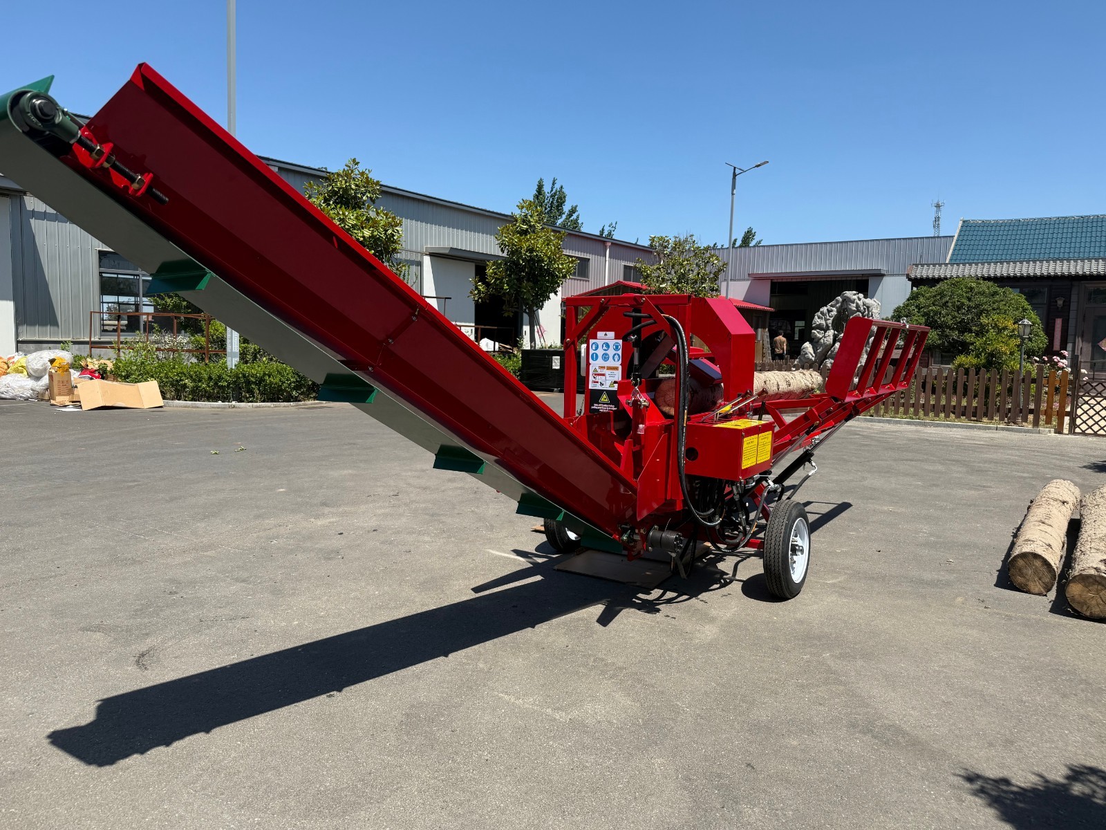 27T Hydraulic Firewood Processor with 739cc RATO Engine Log Lifter&118″ Conveyor