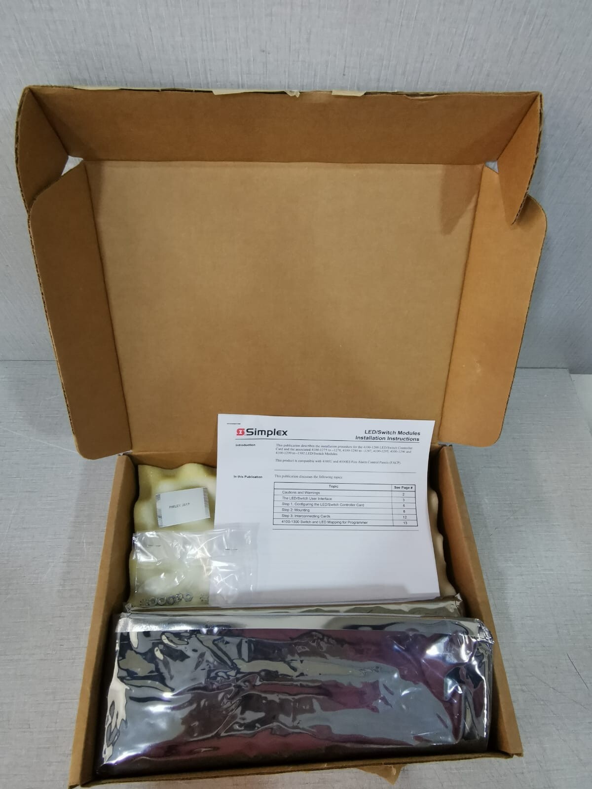 Simplex 4100-1275 HOA IBC MOD/24 Switch/24WH LED Part No. 0743816
