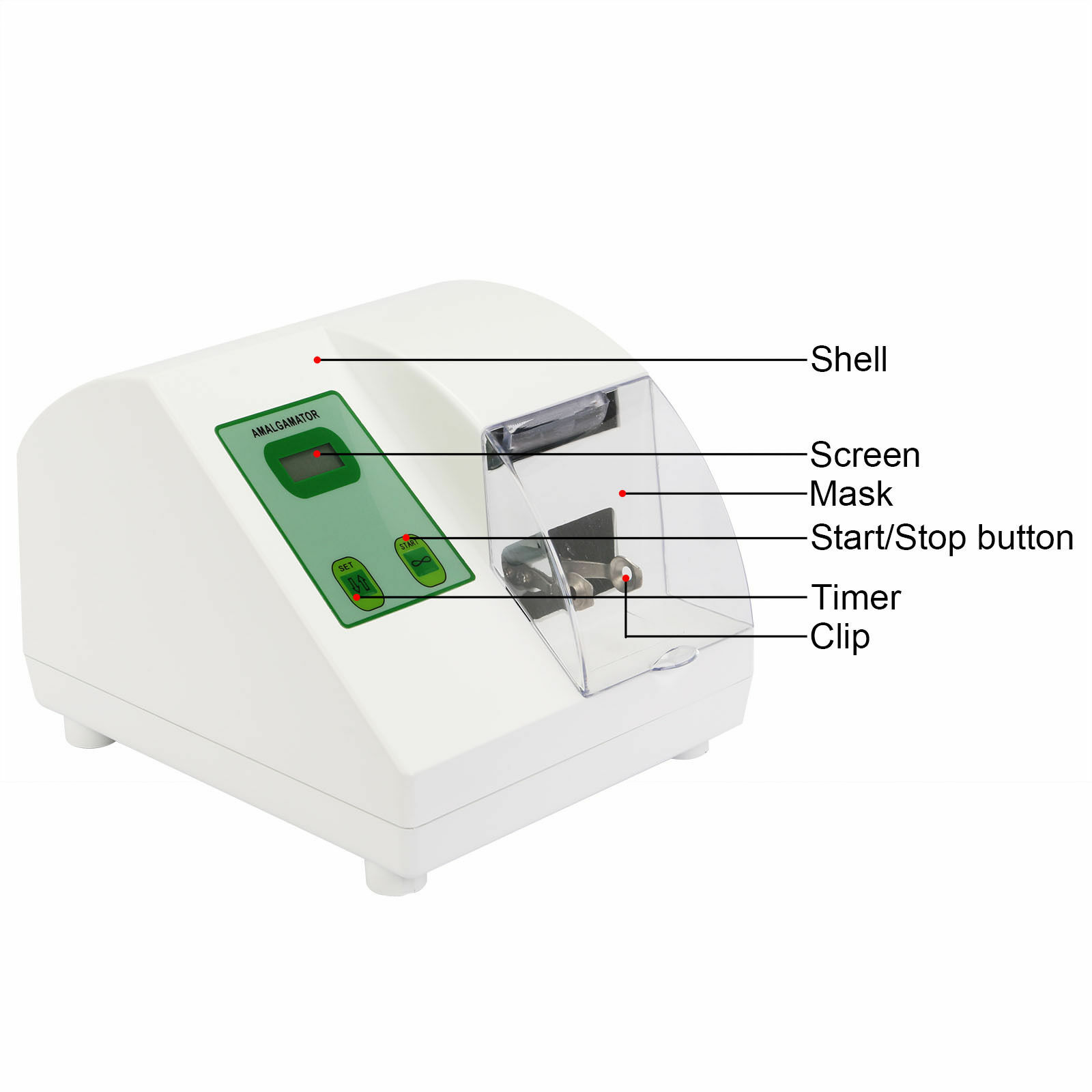 G5 Dental Digital Amalgamator Amalgam HL-AH Capsule Mixer Lab High Speed Safety