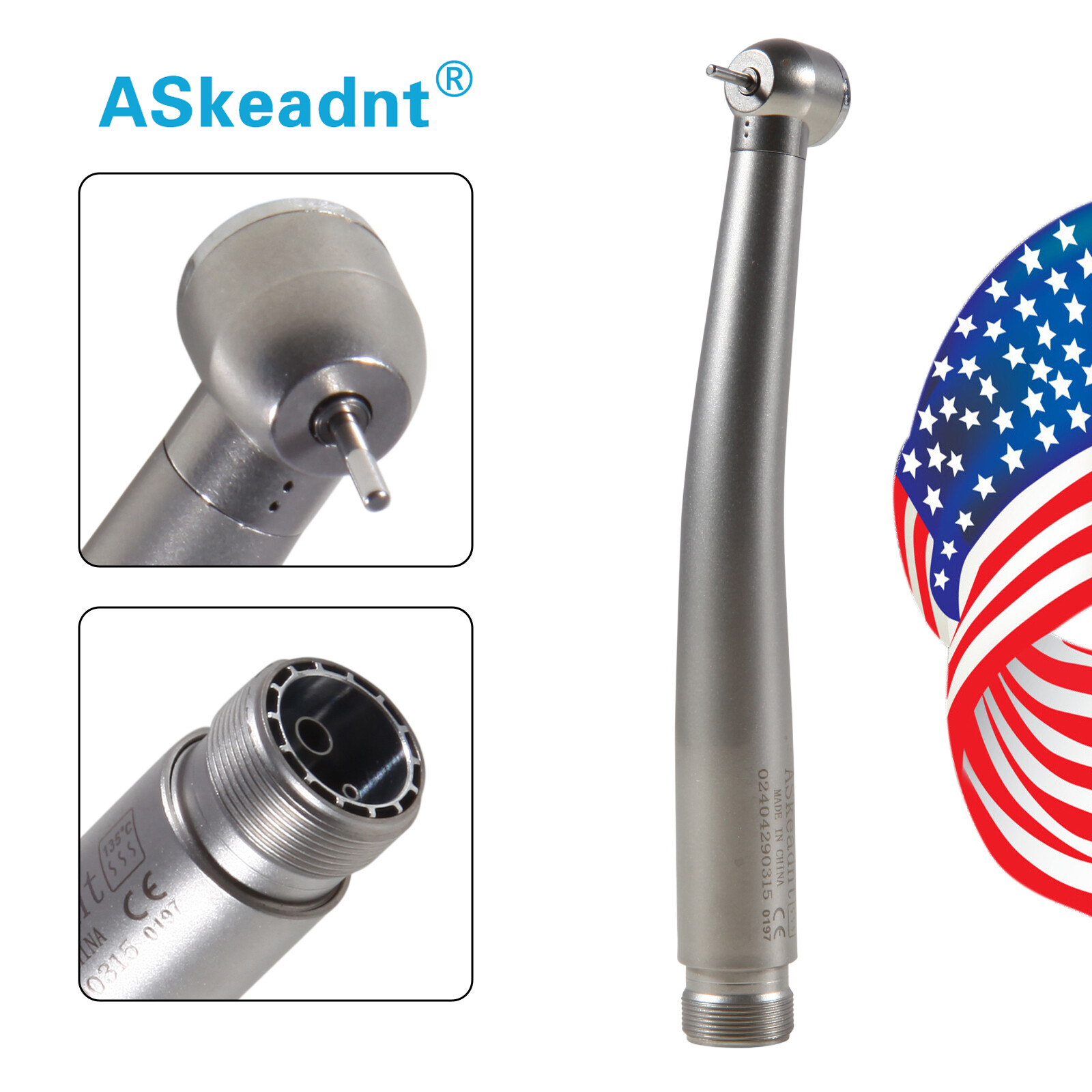 Turbina NSK PANA MAX Style Dental High Speed Handpiece Push Button 2 Hole Borden