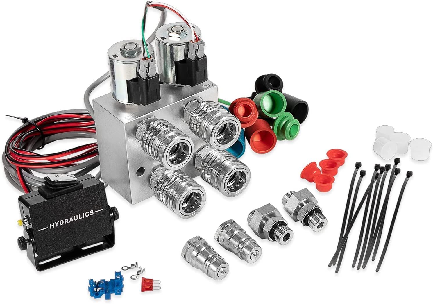 Hydraulic Multiplier Kit, SCV Splitter/Diverter Manifold Valve for John Deere