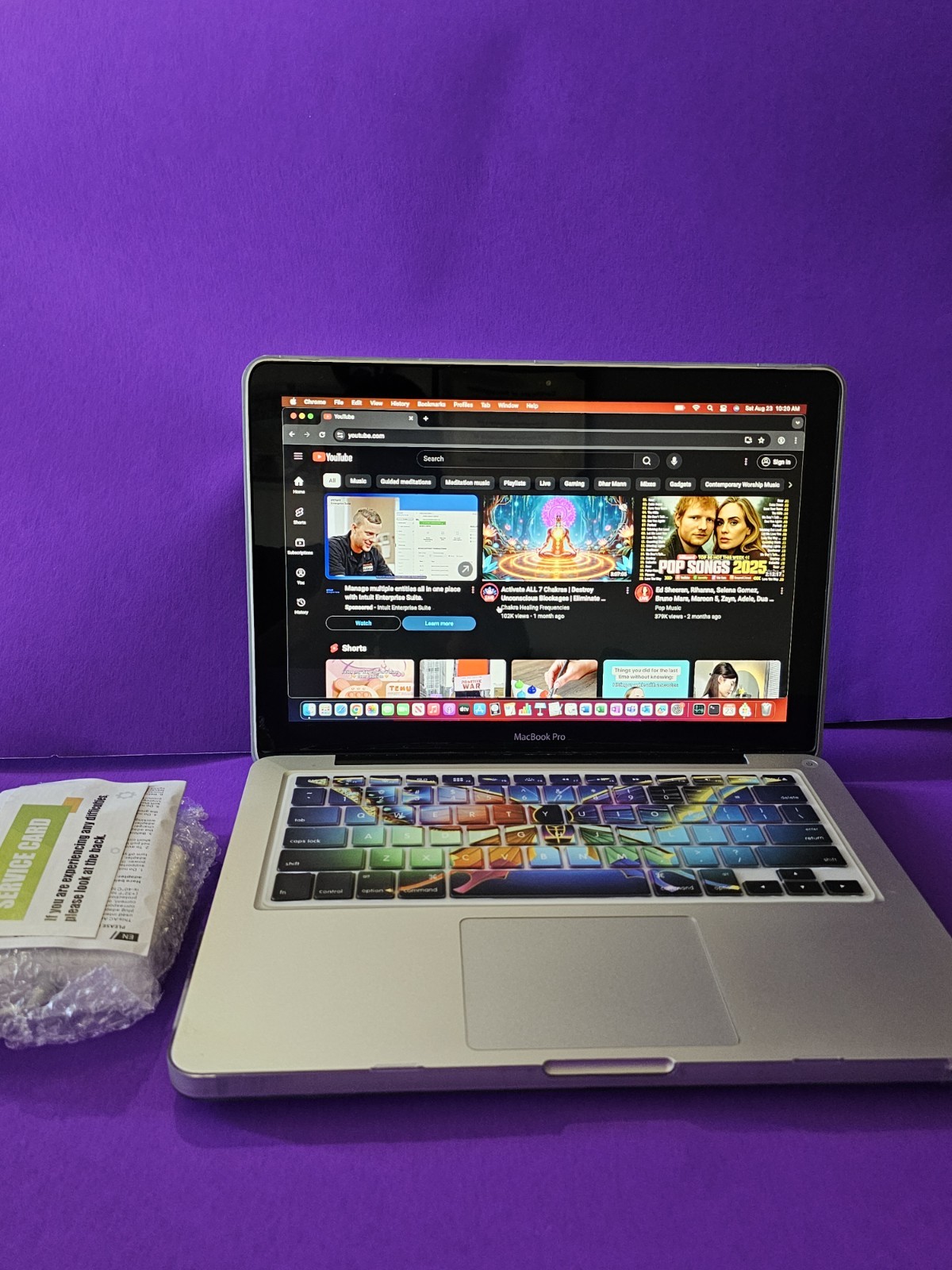 macbook pro 2012 13 inch Core i5 SSD 500GB Logic Pro installed for DJs, Office