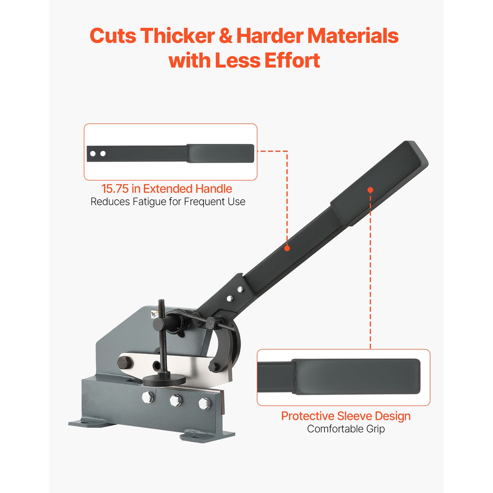 Uimoso 6 in Manual Sheet Metal Shear Hand Plate Cutter for Q235 Processing
