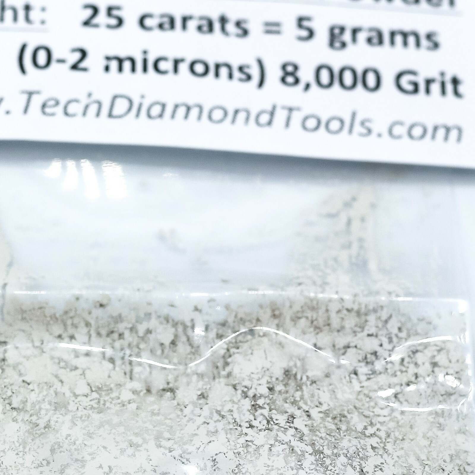 TechDiamondTools Diamond Powder 8.000 Grit 0-2 Microns, 25 cts = 5 Grams