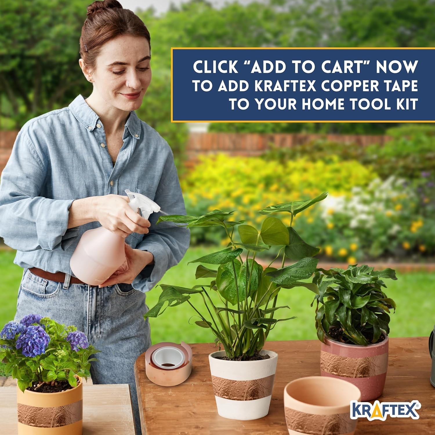 Copper Tape 2 Inch x 33ft Conductive Adhesive EMI Shielding Gardening Arts Craft
