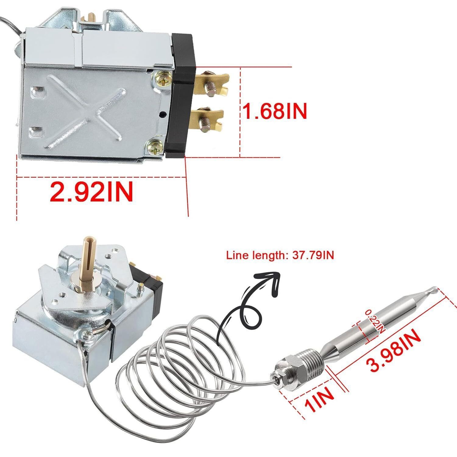 60125401 Thermostat Fits Pitco 35C+ 45C+ SFSG14 Imperial Dean Blodgett Fryers