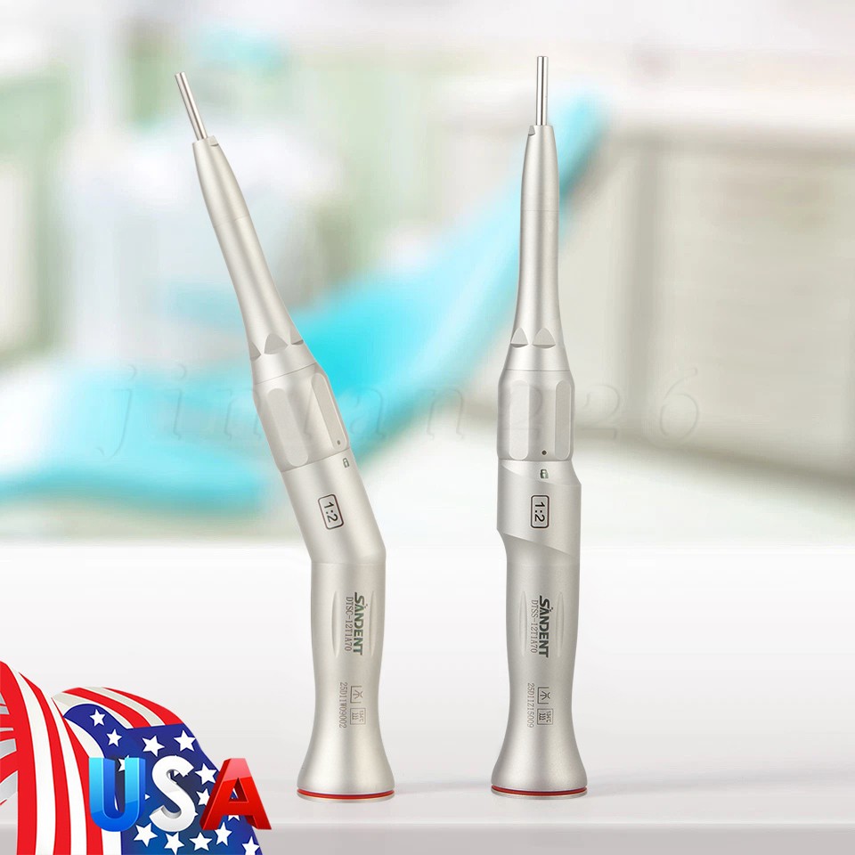 Dental 1:2 Surgical 20º Contra Angle/Straight Handpiece Fit 45mm/70mm