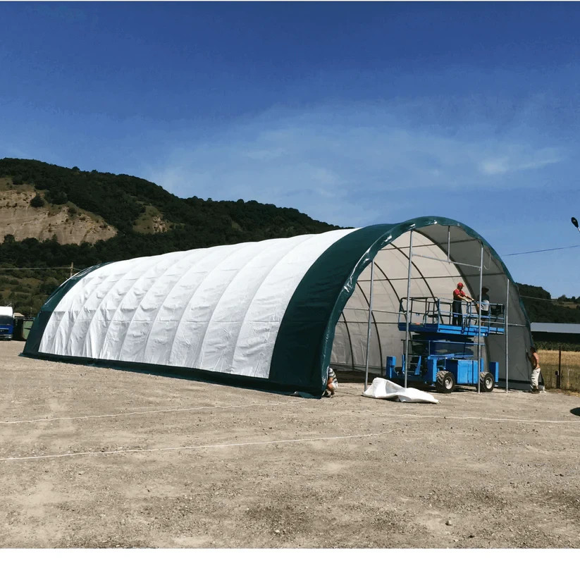 Chery Industrial 11 oz PE Storage Shelter Cover Replacement |Canopy for 40x80x20