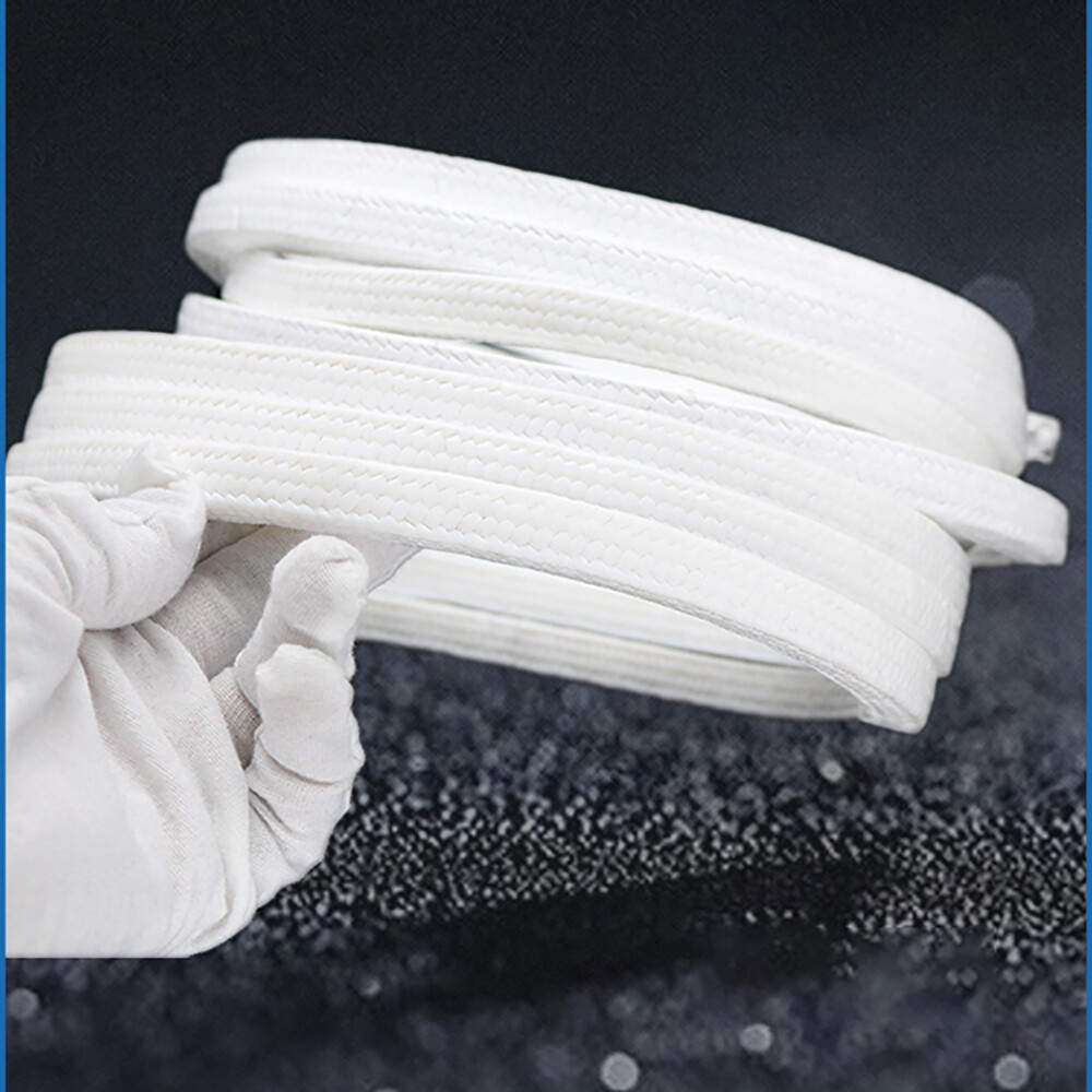 Gland packing /rope/braided Pure PTFE Sizes 4mm to 30mm Rope Shaft seal 1m long