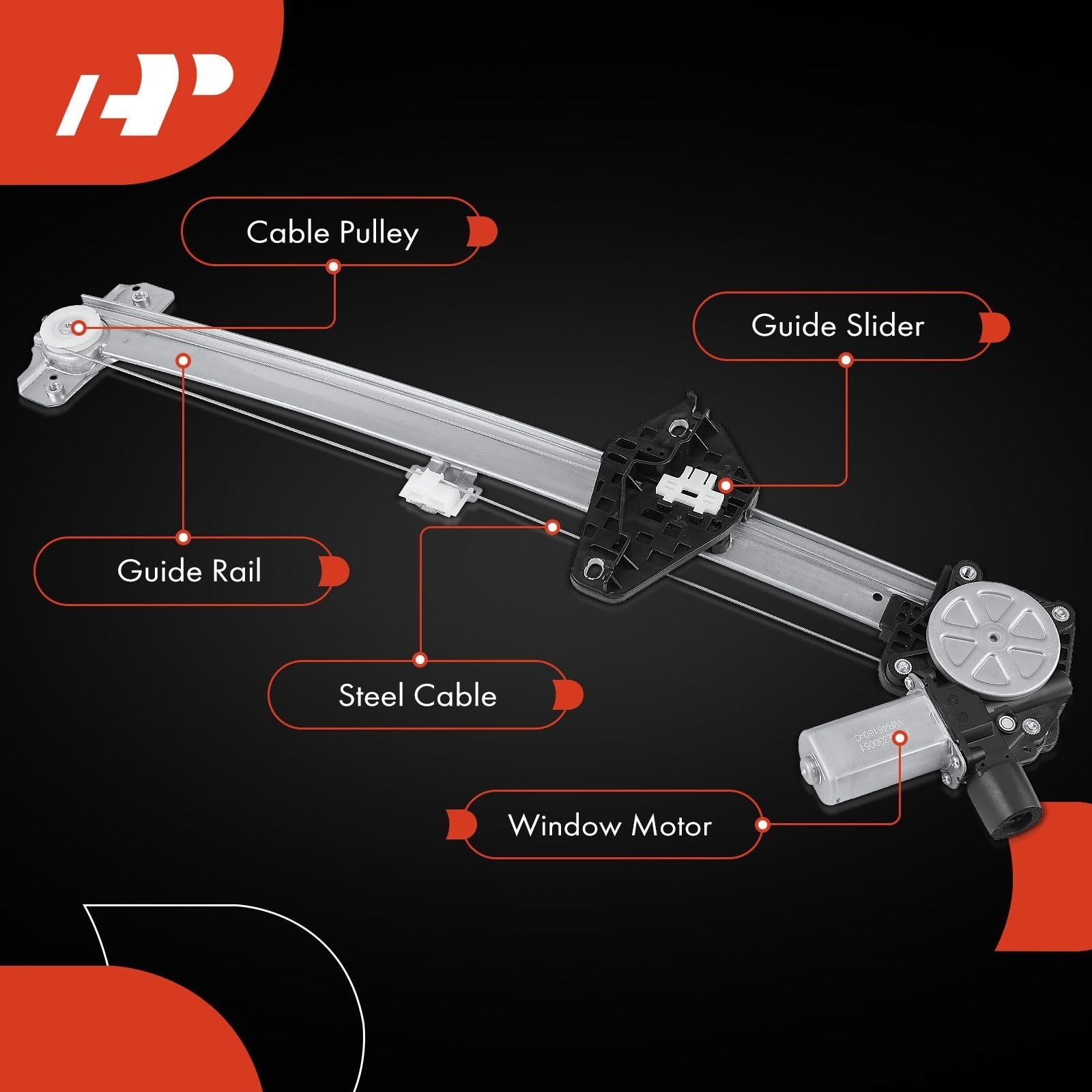 A-Premium Electric Power Window Regulator with Motor for Honda CR-V 2007-2011