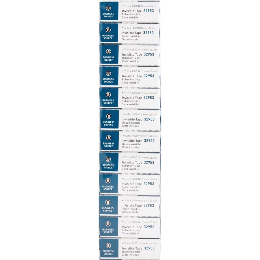 BSN32953 – Premium Invisible Transparent Tape, 1 Core, 3/4×1000, 12/PK, Clear