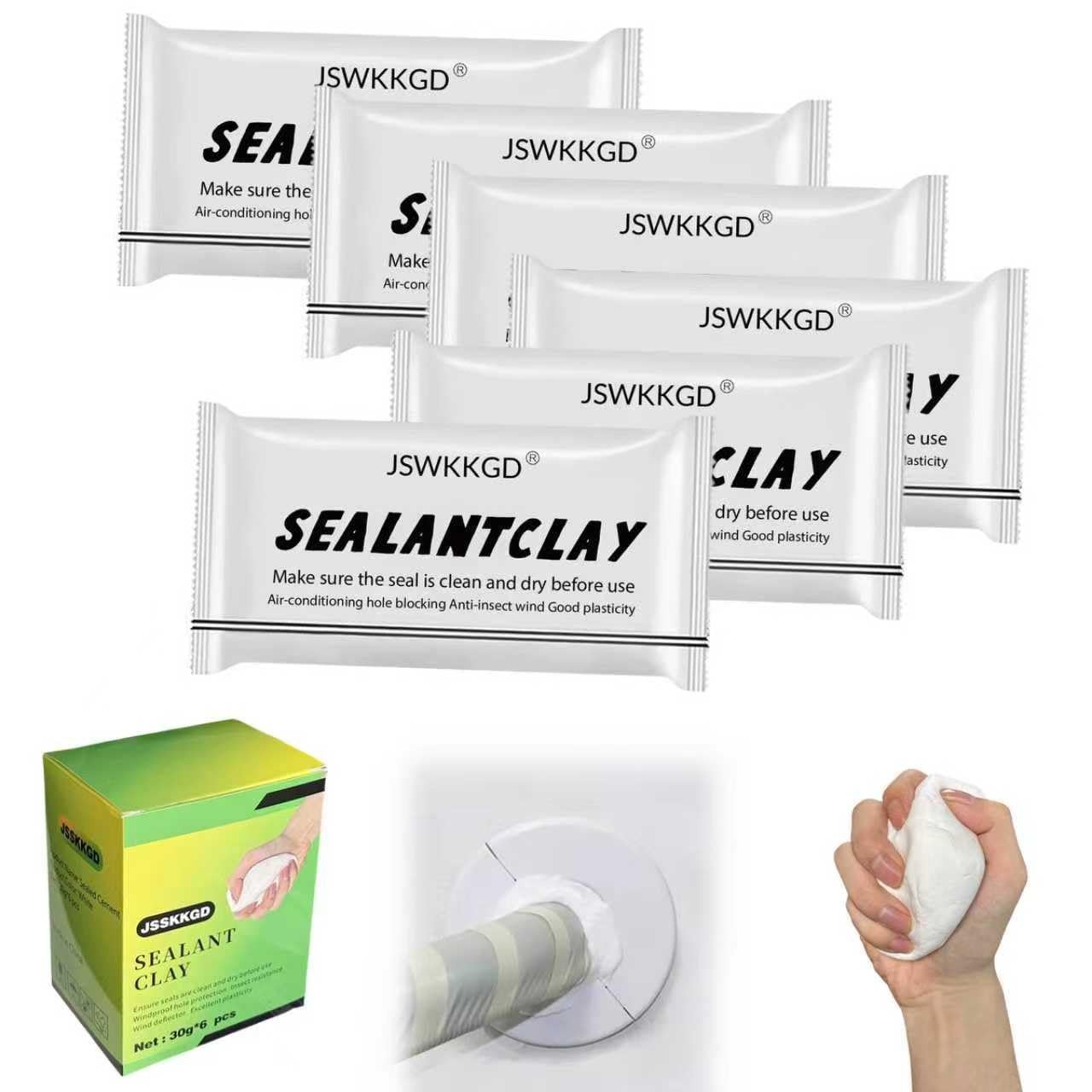 Sealant Mastic Repair Sealant Clay Quick Drying Puddy for Drains Walls 6 pack
