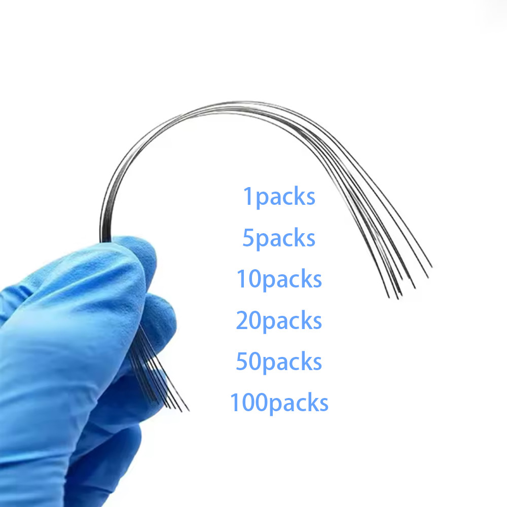 Dental Ortho Heat Thermal Activated Niti Rectangular Arch Wire Ovoid Form