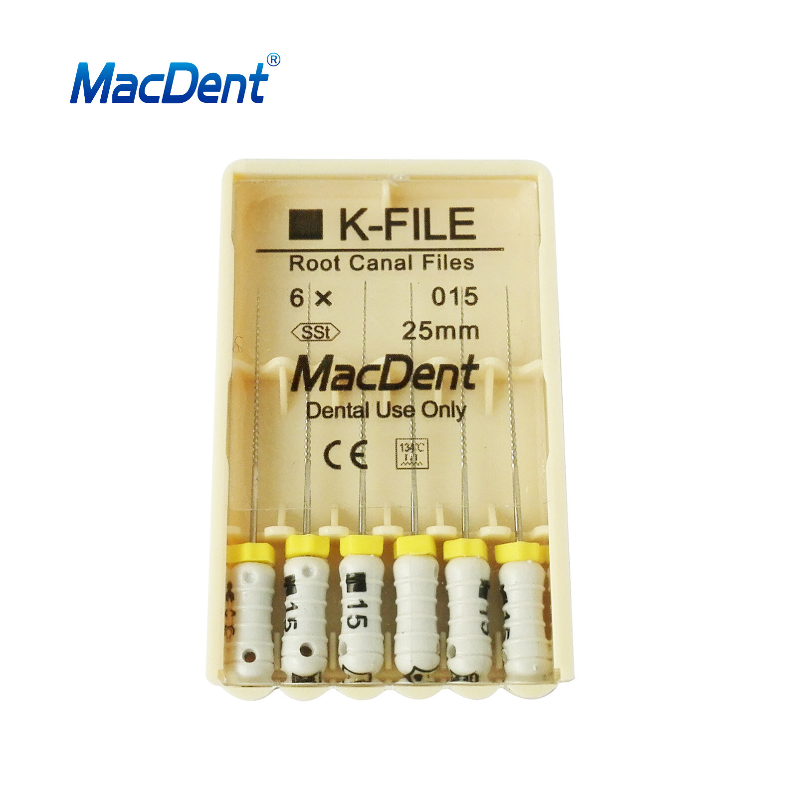 MacDent Limas de endodoncia manual dental K-Files acero inoxidable 21/25/31mm