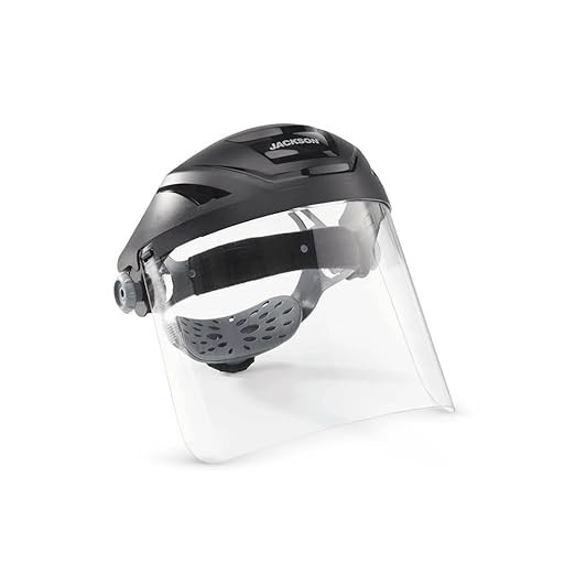 Jackson Safety Lightweight F4XP Premium Face Shield – Mask & Crown with 370 S…