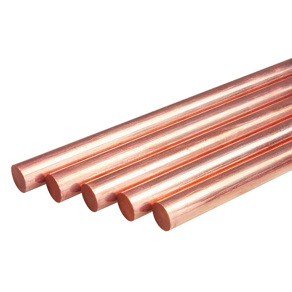 Copper Round Solid Rod Bar 12mm – 60mm Diameter 100 150 200 250 300mm Lengths