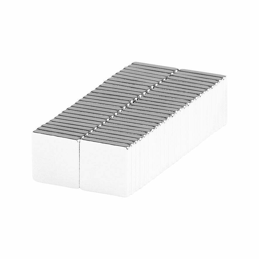 3/8 x 3/8 x 1/16 Inch Neodymium Rare Earth Block Magnets N48 (50 Pack)