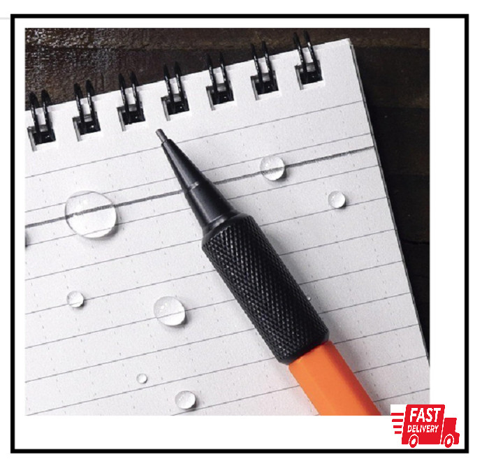 Rite in the Rain Weatherproof Mechanical Pencil, Orange Barrel, 1.3mm Black Lead