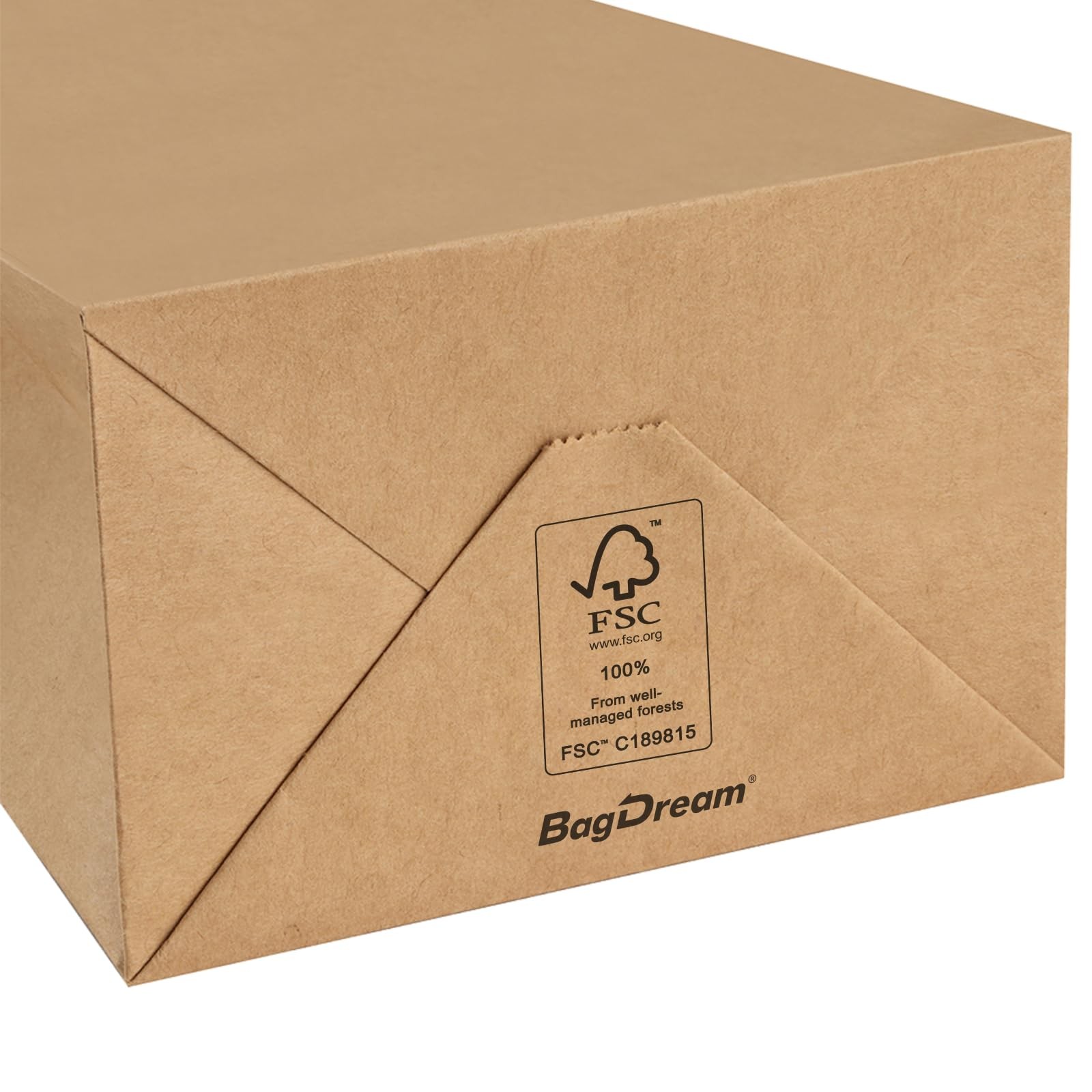 BagDream 50 Pack 3.5×2.4×6.7 Inches Small Kraft 1 Count (Pack of 50), Brown