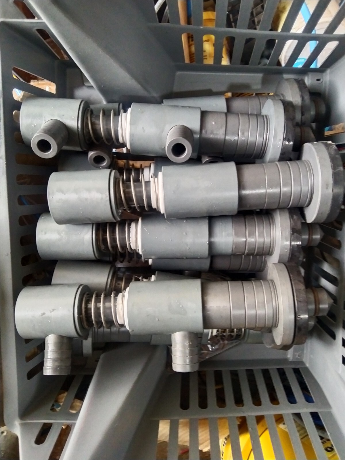 overflow fill nozzles Filler PVC corrosive chemicals PVC-U bleach Viton seals